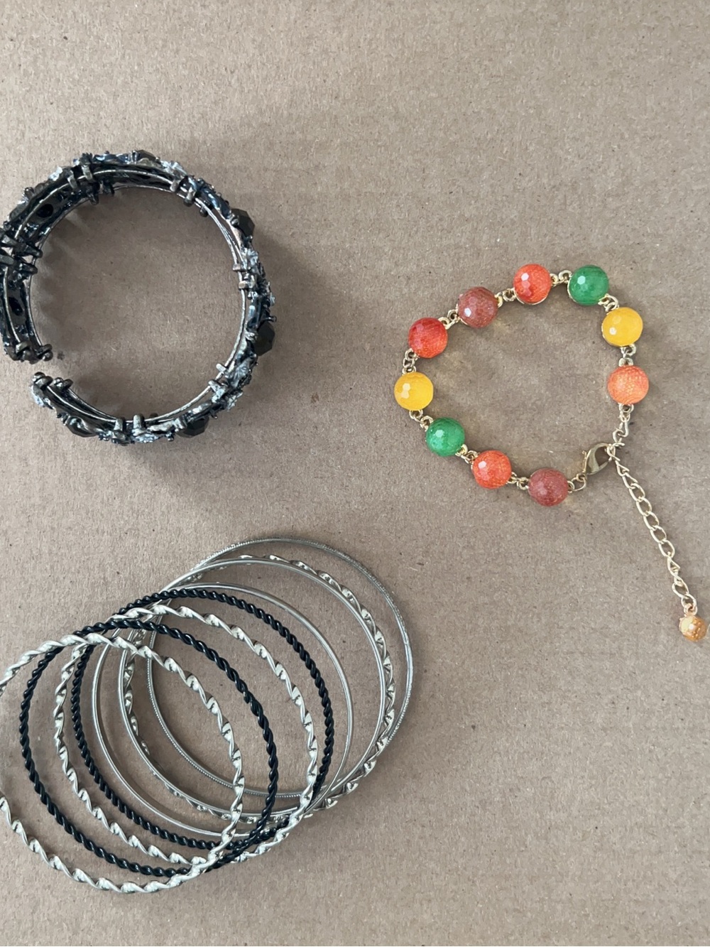 Multicolor Beaded Adjustable Bracelet - Women Accessories